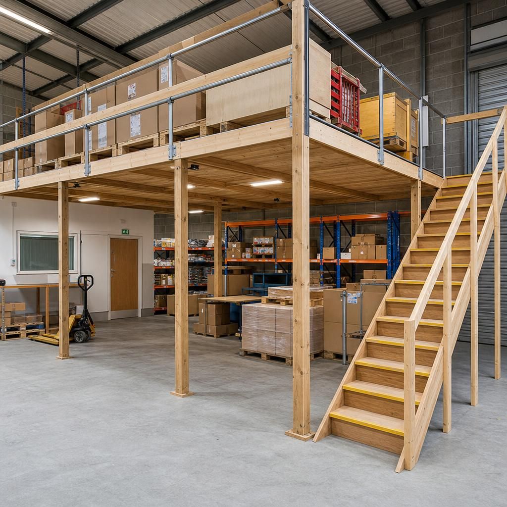 Safety inspection on mezzanine floor