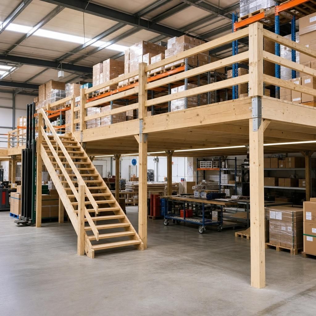 Efficiency improvement with mezzanine