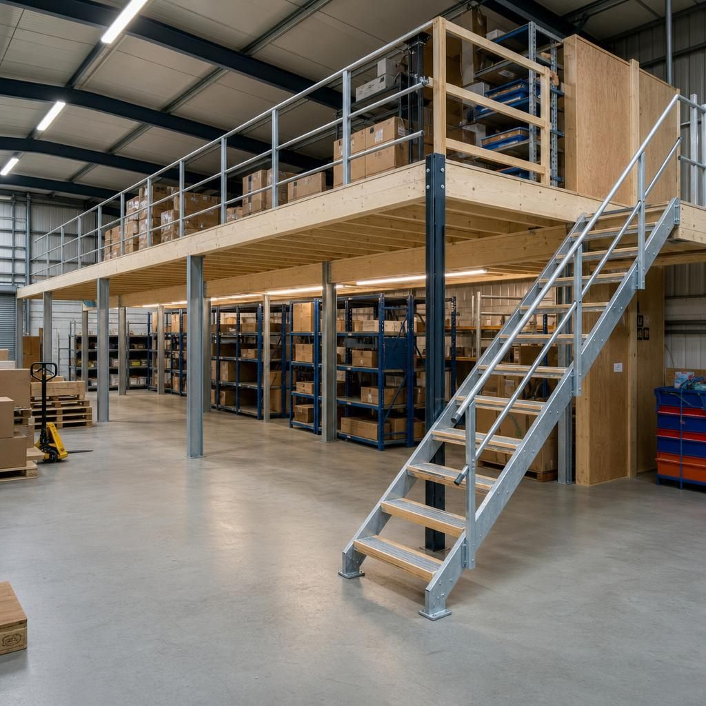 Customisable timber mezzanine design
