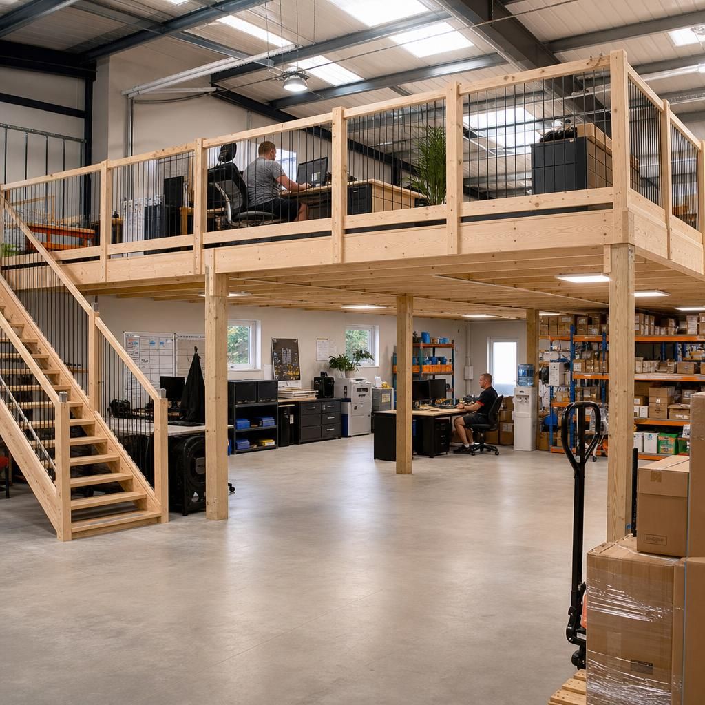 Timber mezzanine design fitting various styles